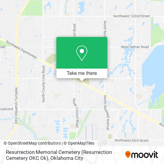 Resurrection Memorial Cemetery (Resurrection Cemetery OKC Ok) map