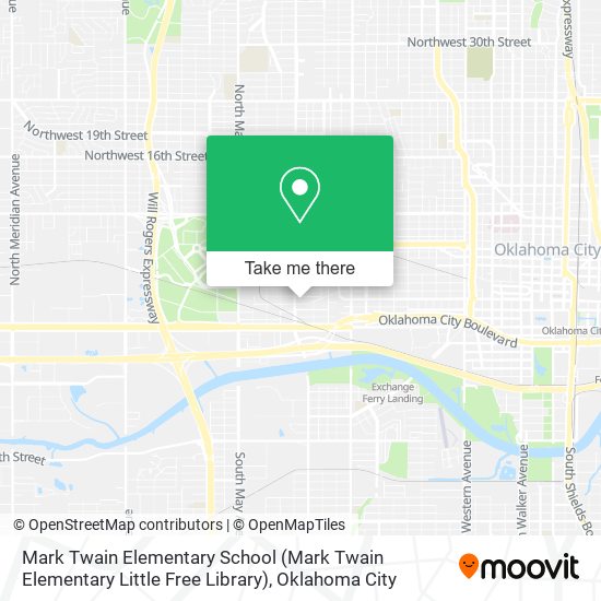 Mark Twain Elementary School (Mark Twain Elementary Little Free Library) map