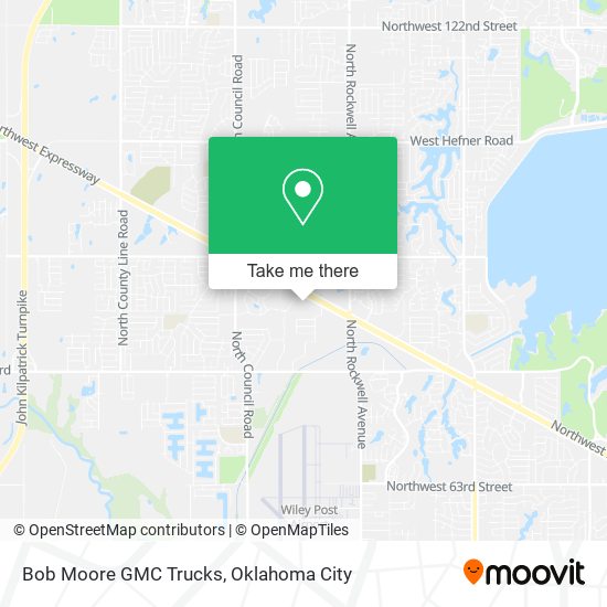 Bob Moore GMC Trucks map