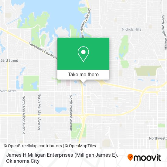 James H Milligan Enterprises (Milligan James E) map