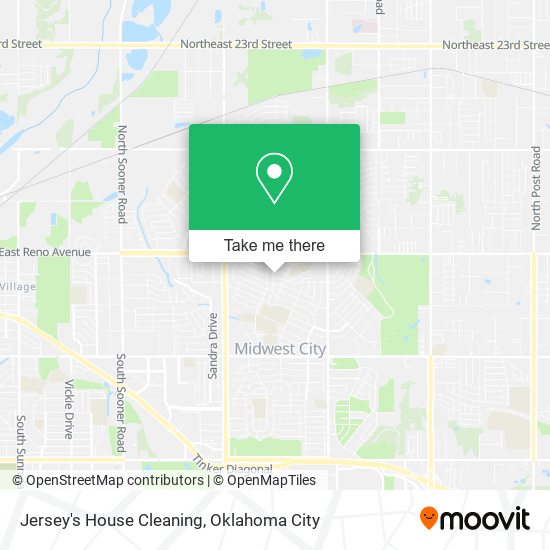 Jersey's House Cleaning map