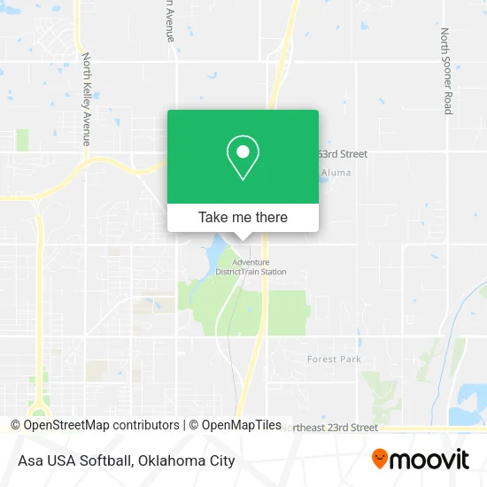 Asa USA Softball map