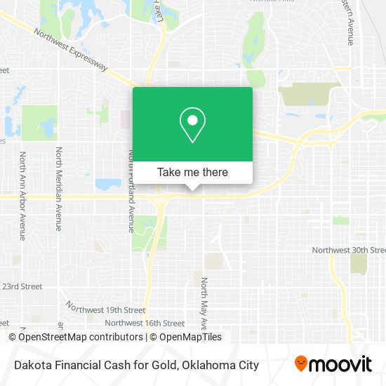 Dakota Financial Cash for Gold map