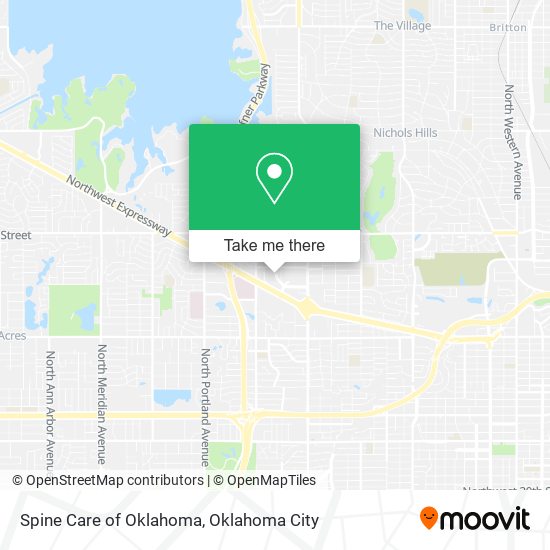 Spine Care of Oklahoma map