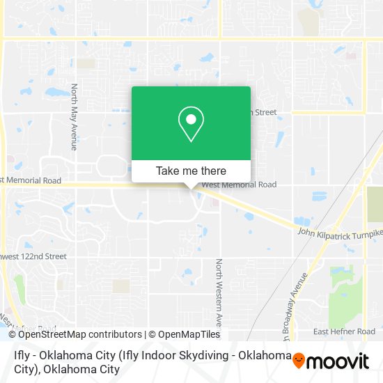 Ifly - Oklahoma City (Ifly Indoor Skydiving - Oklahoma City) map