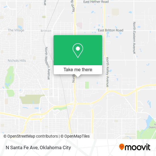 N Santa Fe Ave map