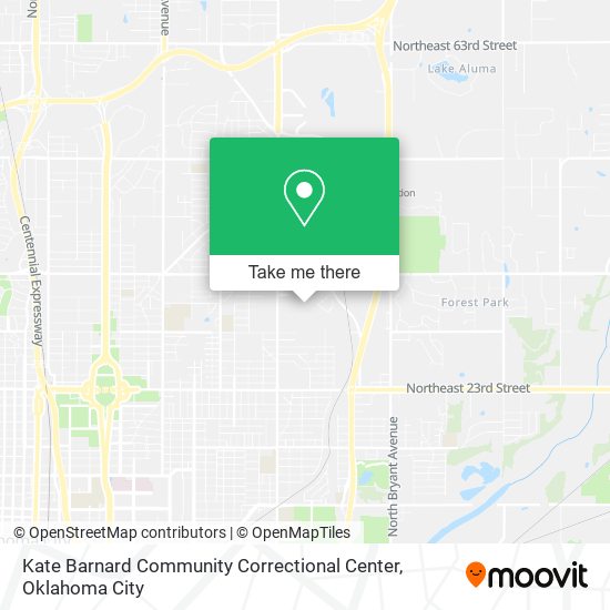 Kate Barnard Community Correctional Center map