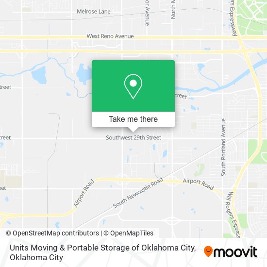 Mapa de Units Moving & Portable Storage of Oklahoma City