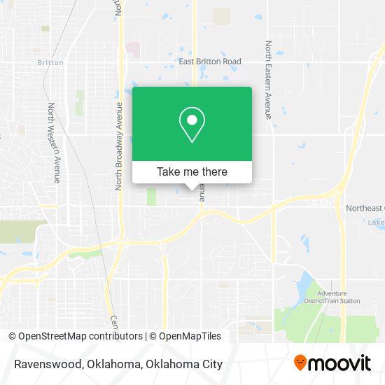 Ravenswood, Oklahoma map