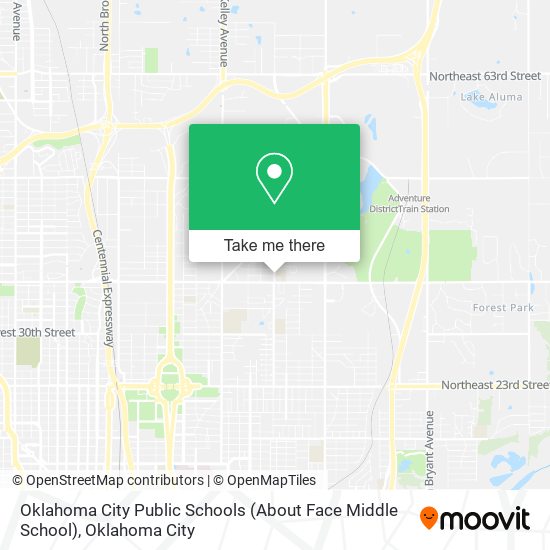 Oklahoma City Public Schools (About Face Middle School) map