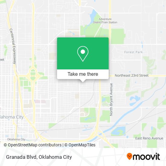 Granada Blvd map
