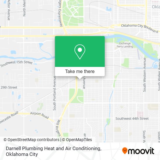 Darnell Plumbing Heat and Air Conditioning map