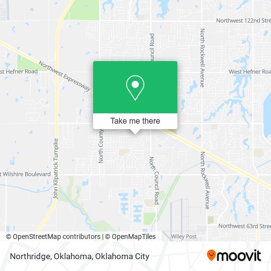 Northridge, Oklahoma map