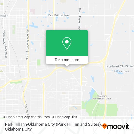 Park Hill Inn-Oklahoma City (Park Hill Inn and Suites) map