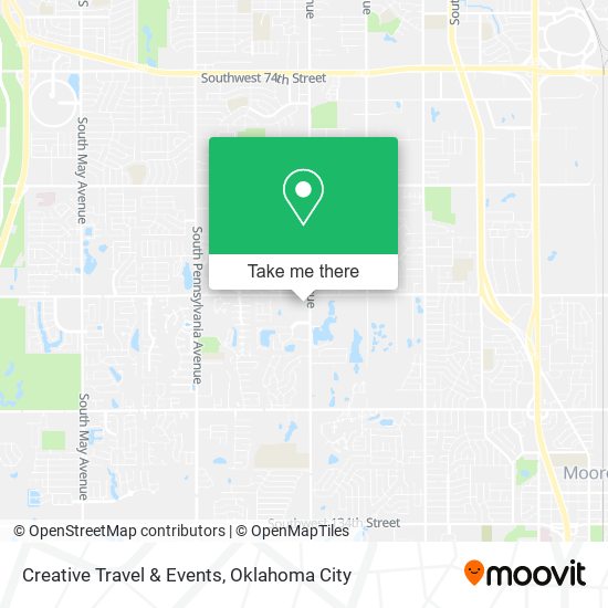 Creative Travel & Events map