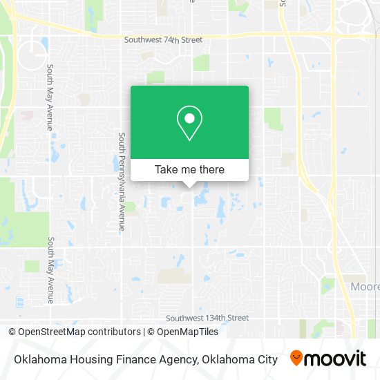 Oklahoma Housing Finance Agency map