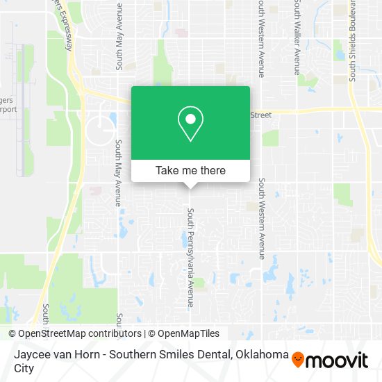 Jaycee van Horn - Southern Smiles Dental map