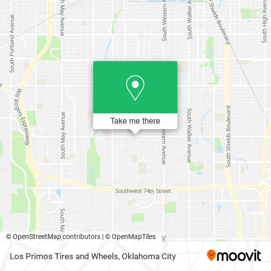 Los Primos Tires and Wheels map