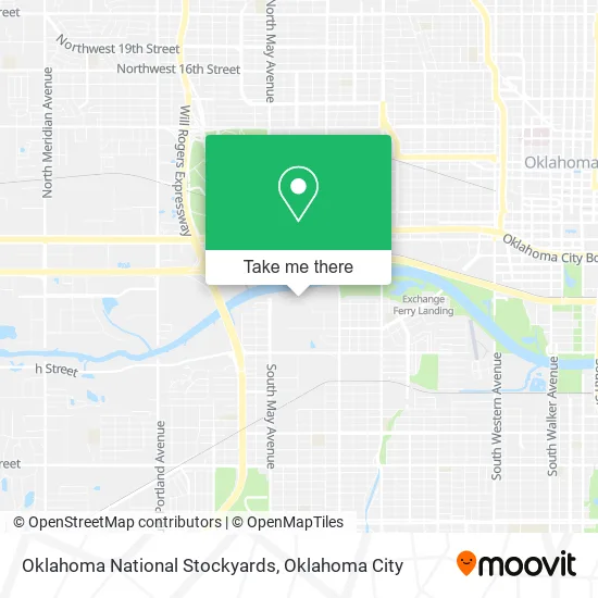Oklahoma National Stockyards map