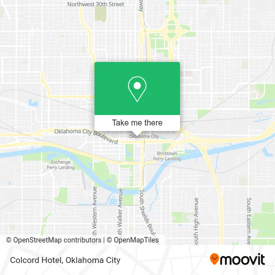 Colcord Hotel map