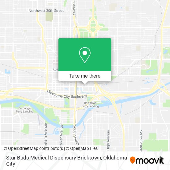 Star Buds Medical Dispensary Bricktown map