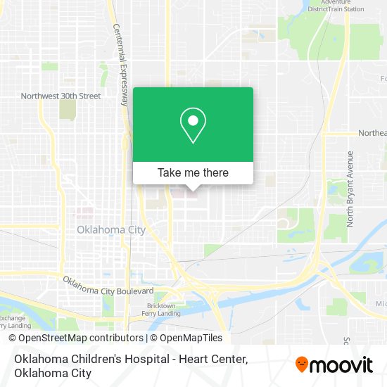 Oklahoma Children's Hospital - Heart Center map