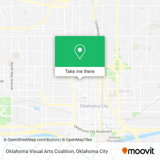 Oklahoma Visual Arts Coalition map