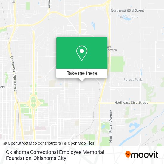 Oklahoma Correctional Employee Memorial Foundation map