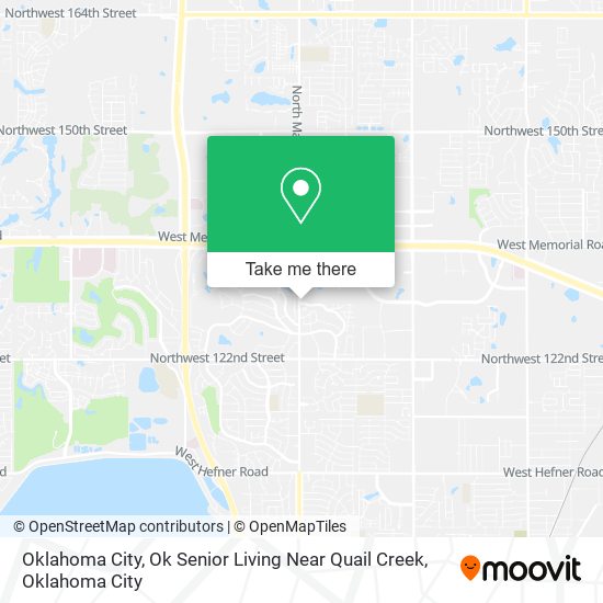 Oklahoma City, Ok Senior Living Near Quail Creek map