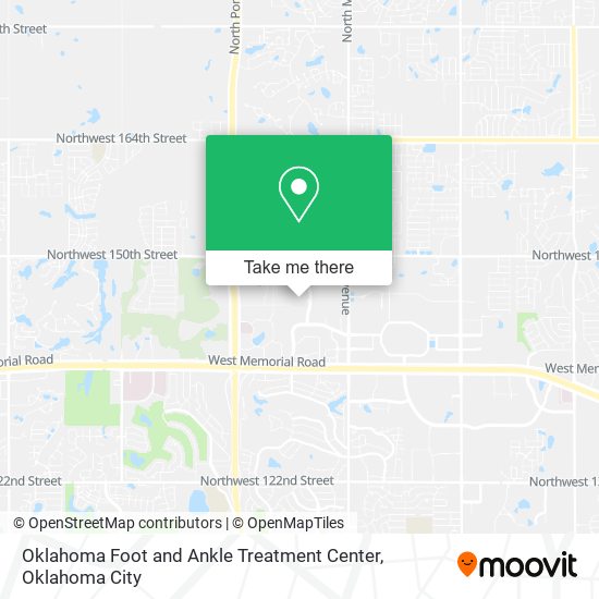 Oklahoma Foot and Ankle Treatment Center map