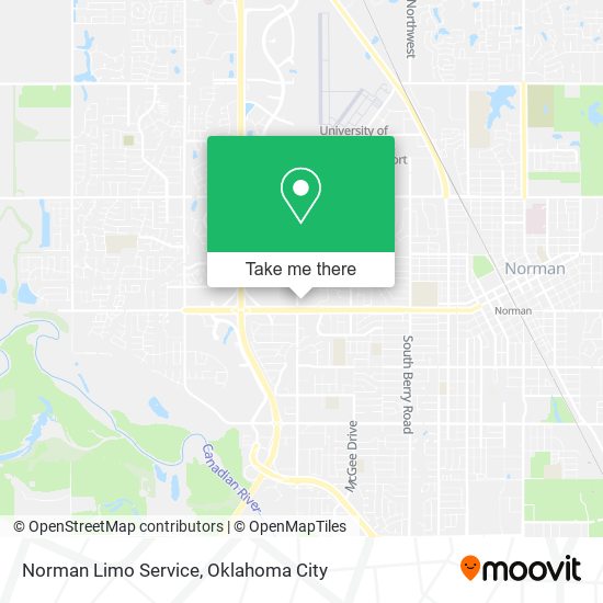Norman Limo Service map