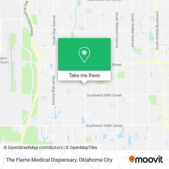 The Flame Medical Dispensary map