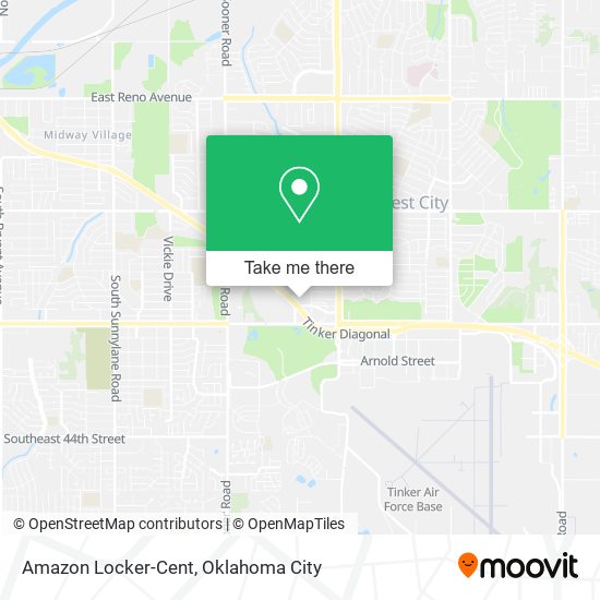 Amazon Locker-Cent map