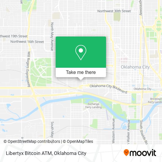 Mapa de Libertyx Bitcoin ATM