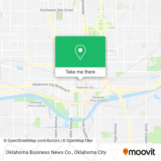 Oklahoma Business News Co. map