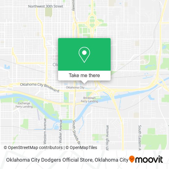 Oklahoma City Dodgers Official Store map