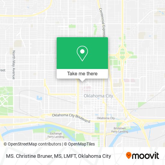 MS. Christine Bruner, MS, LMFT map