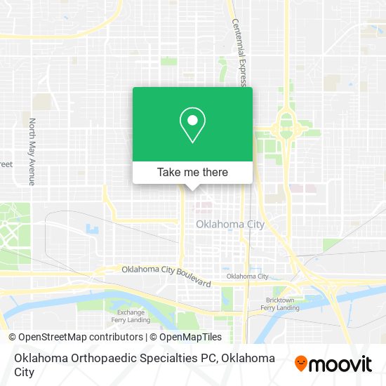 Oklahoma Orthopaedic Specialties PC map