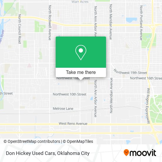 Don Hickey Used Cars map