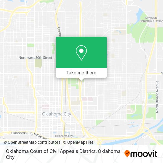 Oklahoma Court of Civil Appeals District map