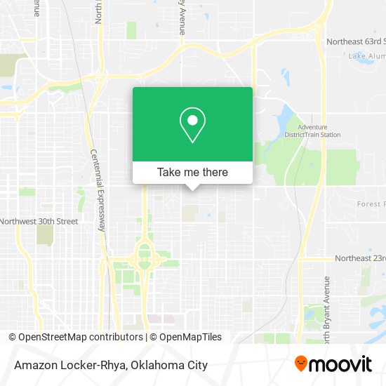 Amazon Locker-Rhya map
