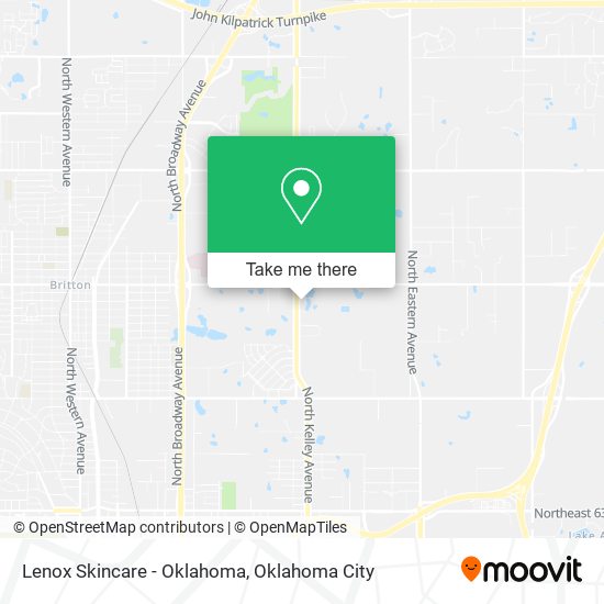 Mapa de Lenox Skincare - Oklahoma