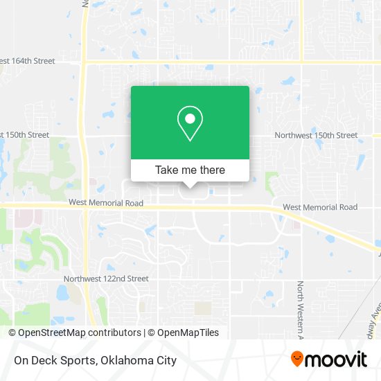 On Deck Sports map