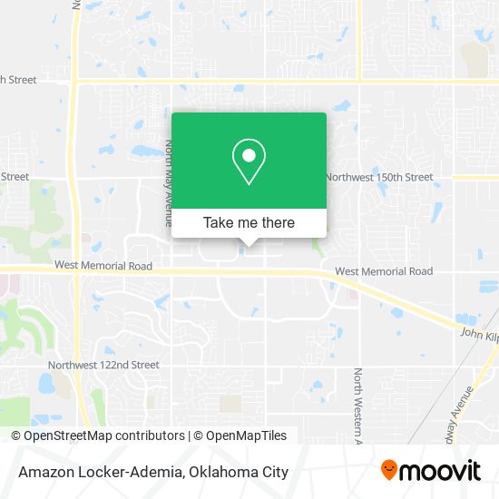Amazon Locker-Ademia map