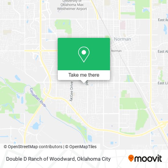Mapa de Double D Ranch of Woodward