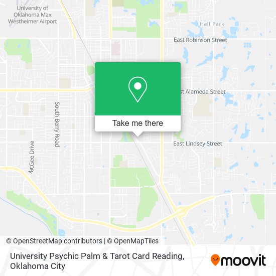 University Psychic Palm & Tarot Card Reading map