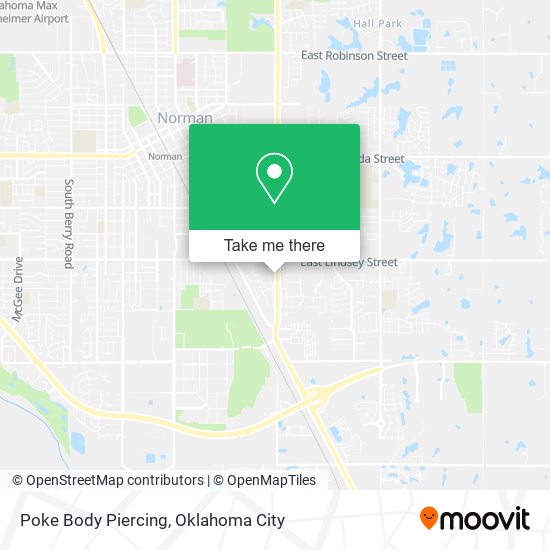 Poke Body Piercing map