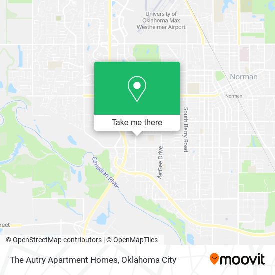 The Autry Apartment Homes map