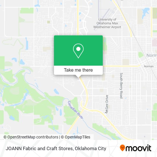 Mapa de JOANN Fabric and Craft Stores