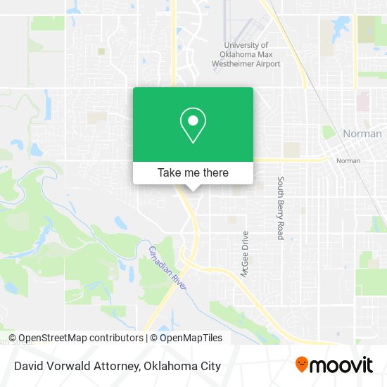 David Vorwald Attorney map